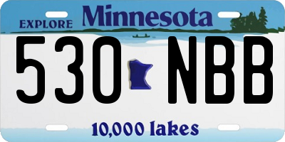 MN license plate 530NBB