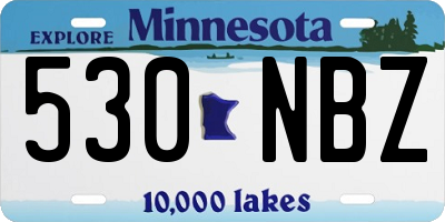 MN license plate 530NBZ