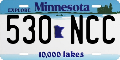 MN license plate 530NCC