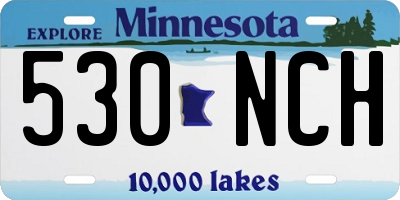 MN license plate 530NCH