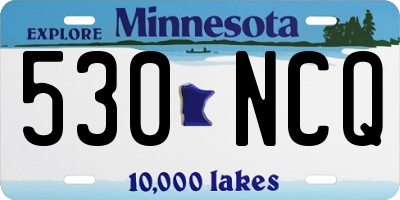 MN license plate 530NCQ
