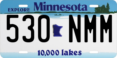 MN license plate 530NMM