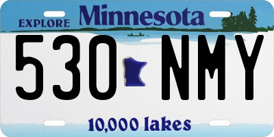 MN license plate 530NMY