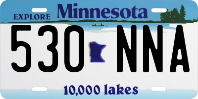 MN license plate 530NNA