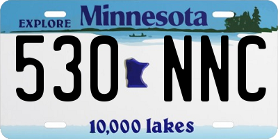 MN license plate 530NNC