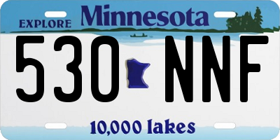 MN license plate 530NNF