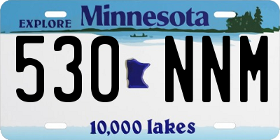 MN license plate 530NNM