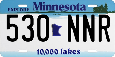MN license plate 530NNR