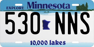 MN license plate 530NNS