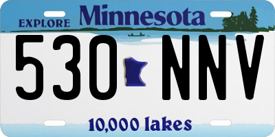 MN license plate 530NNV