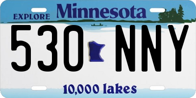 MN license plate 530NNY