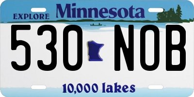 MN license plate 530NOB