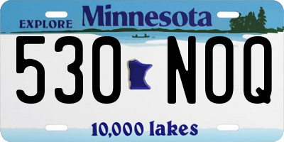 MN license plate 530NOQ