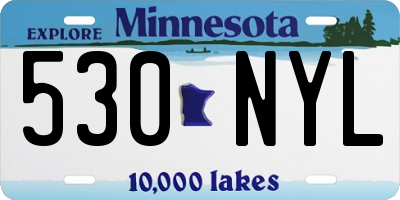 MN license plate 530NYL