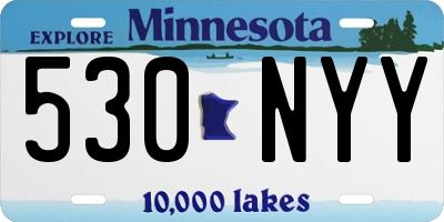 MN license plate 530NYY