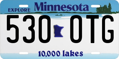 MN license plate 530OTG