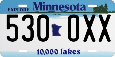MN license plate 530OXX