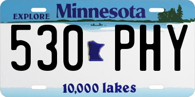 MN license plate 530PHY
