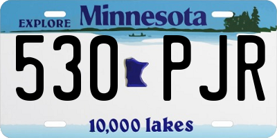 MN license plate 530PJR
