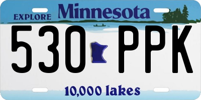 MN license plate 530PPK