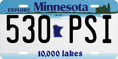 MN license plate 530PSI