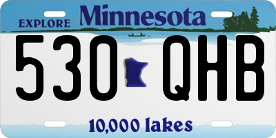 MN license plate 530QHB