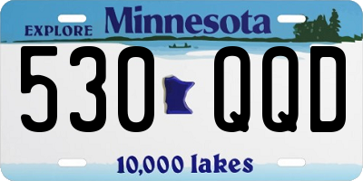 MN license plate 530QQD