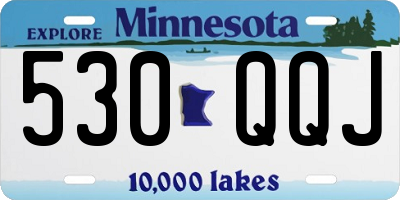 MN license plate 530QQJ