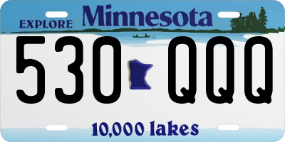 MN license plate 530QQQ