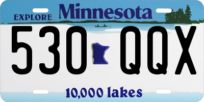 MN license plate 530QQX