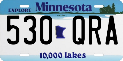 MN license plate 530QRA