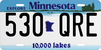 MN license plate 530QRE