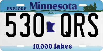 MN license plate 530QRS