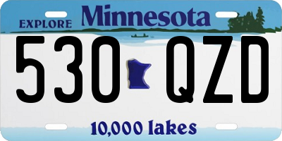 MN license plate 530QZD