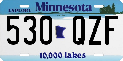 MN license plate 530QZF