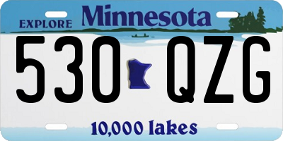 MN license plate 530QZG