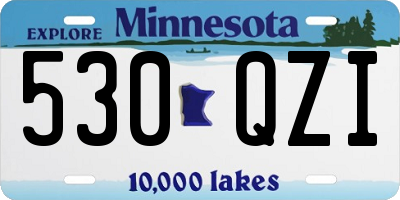 MN license plate 530QZI