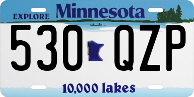 MN license plate 530QZP