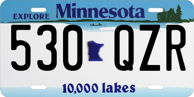 MN license plate 530QZR