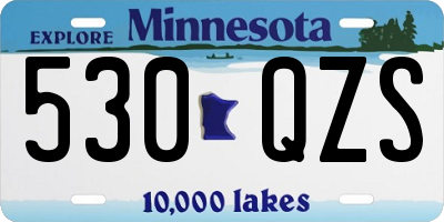 MN license plate 530QZS