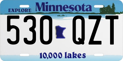 MN license plate 530QZT