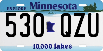 MN license plate 530QZU