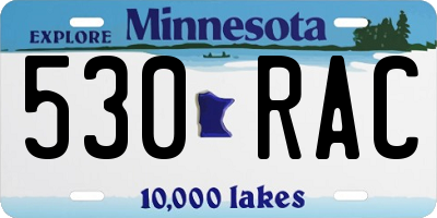 MN license plate 530RAC