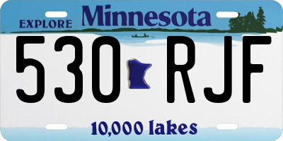 MN license plate 530RJF