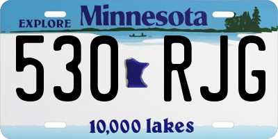 MN license plate 530RJG