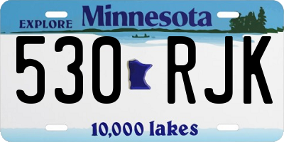 MN license plate 530RJK