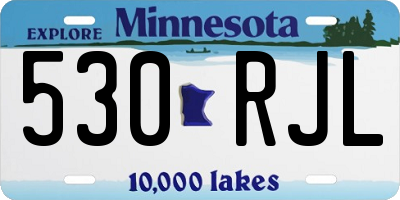 MN license plate 530RJL