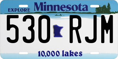 MN license plate 530RJM