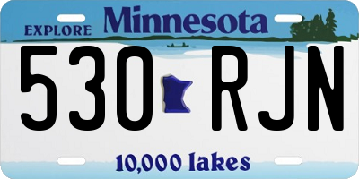 MN license plate 530RJN