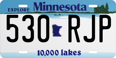 MN license plate 530RJP